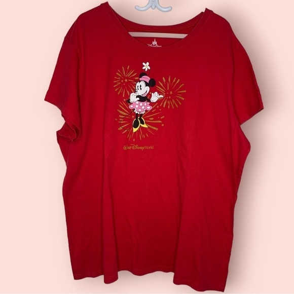 Authentic Disney Parks Women’s Minnie Mouse Fireworks T-Shirt, Size 3X - Picture 1 of 5